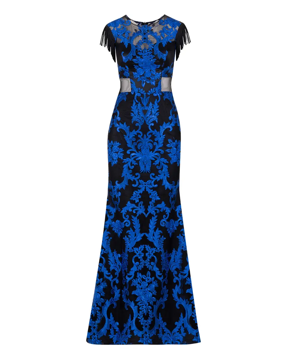 Fringe Detailed Evening Dress