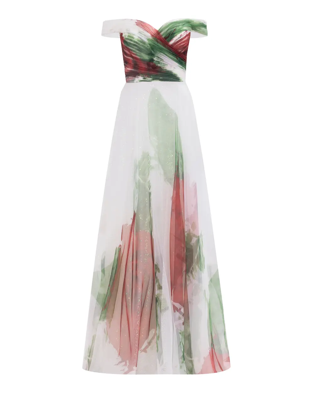 Printed Evening Dress