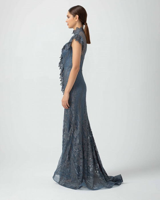 Fish Form Brode Evening Dress