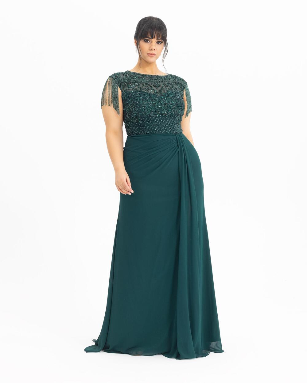 PLUS SIZE ACCESSORY EVENING DRESS