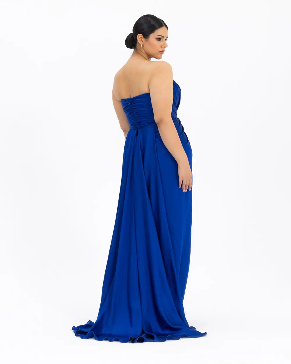  Plus Size Satin Look Evening Dress