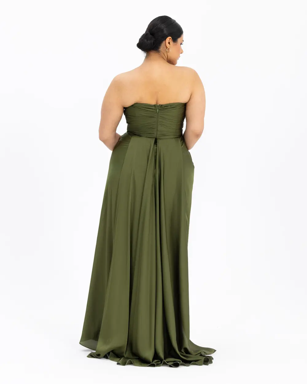  Plus Size Satin Look Evening Dress