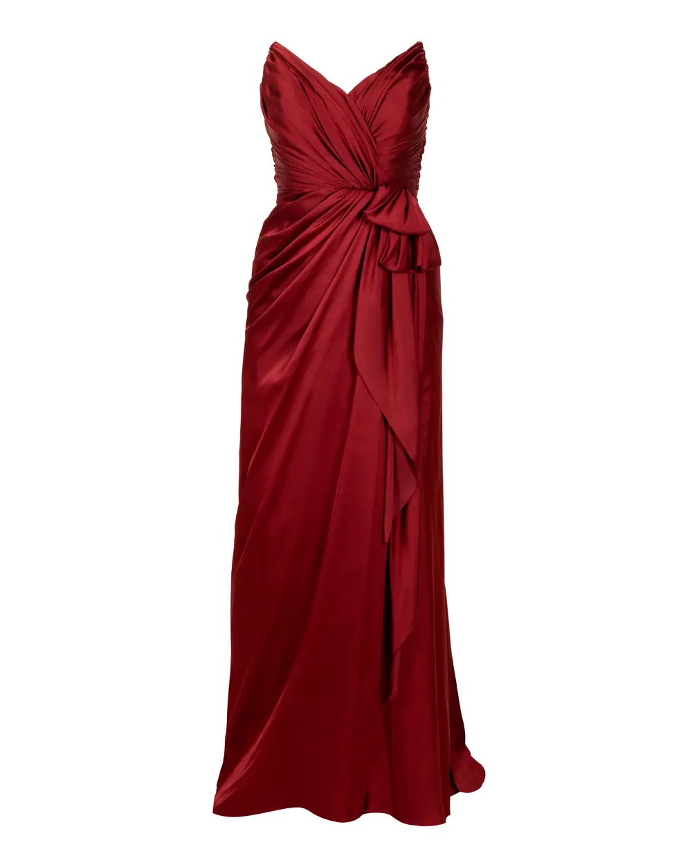  Plus Size Satin Look Evening Dress