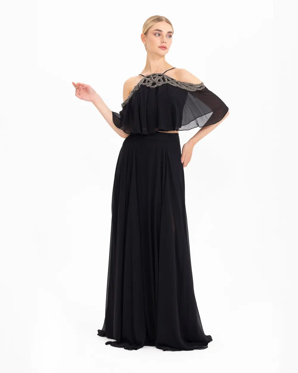 A-Line Chiffon Evening Dress