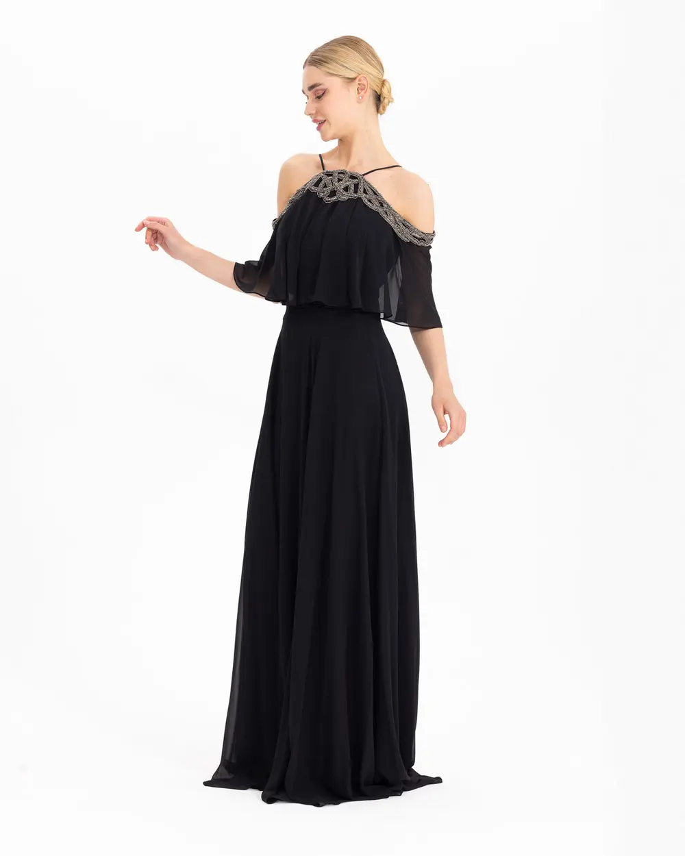 A-Line Chiffon Evening Dress