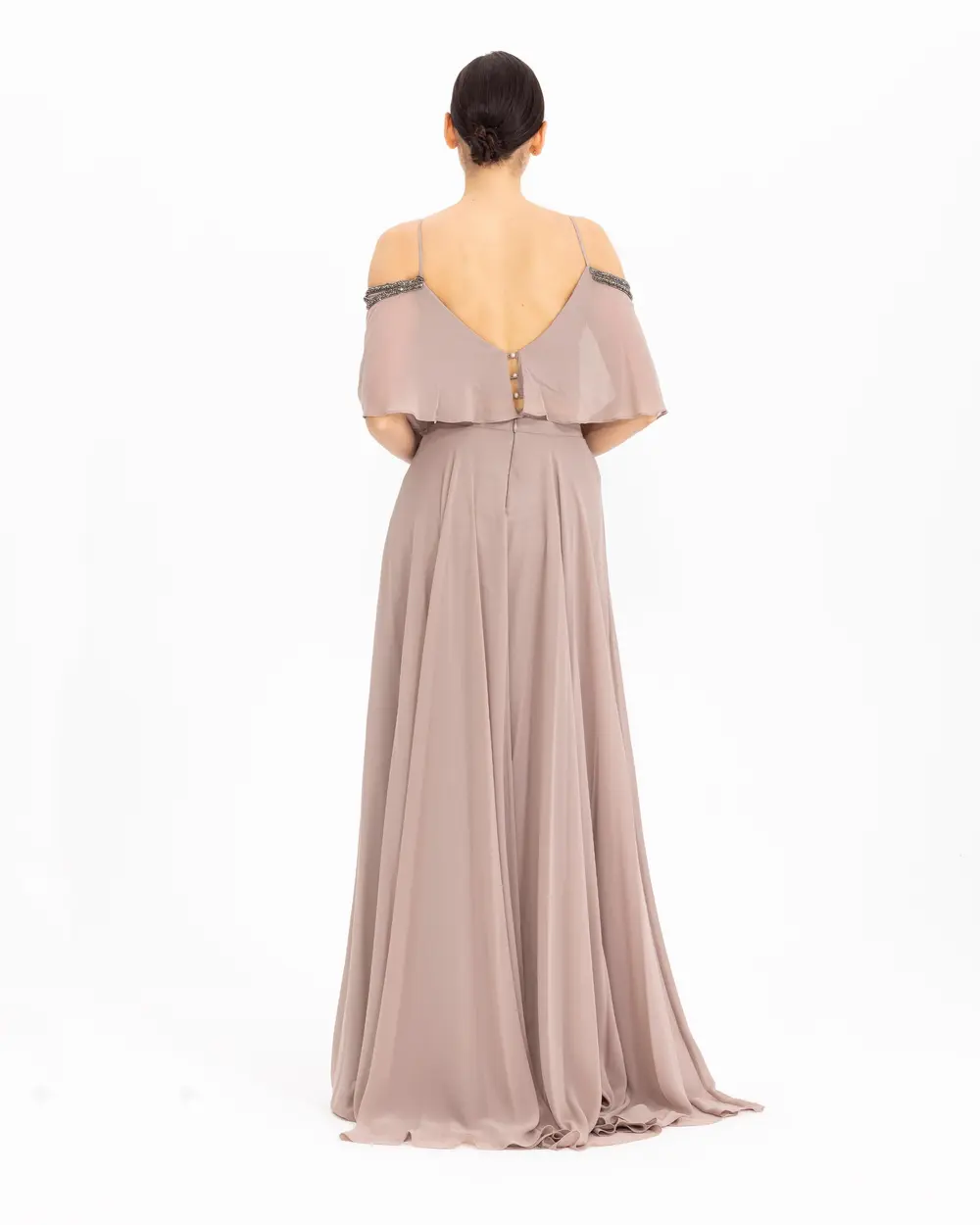 A-Line Chiffon Evening Dress