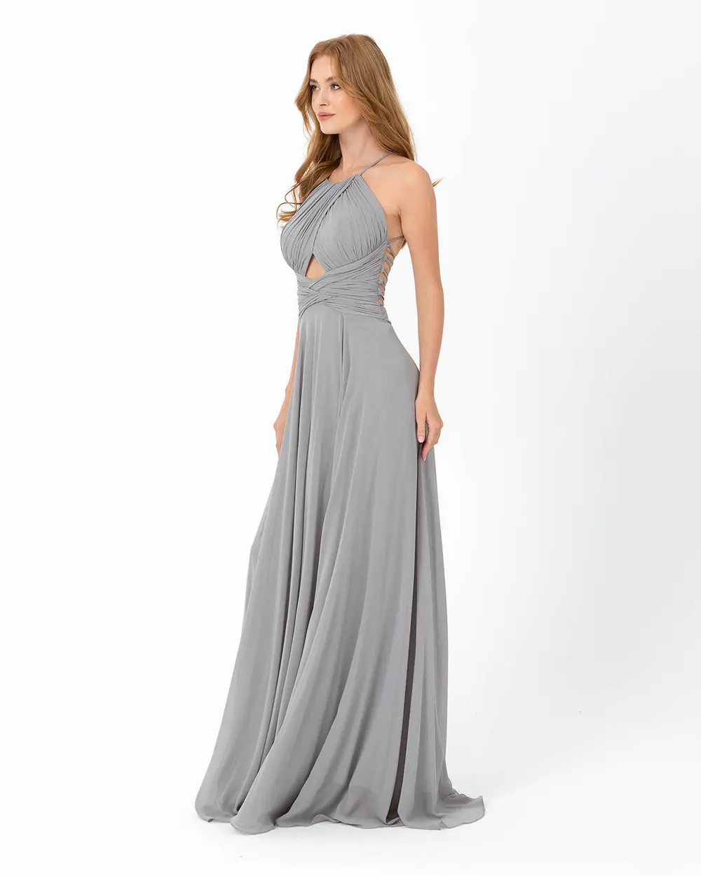 A-Line Chiffon Evening Dress