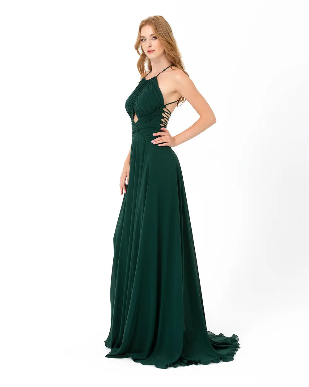 A-Line Chiffon Evening Dress