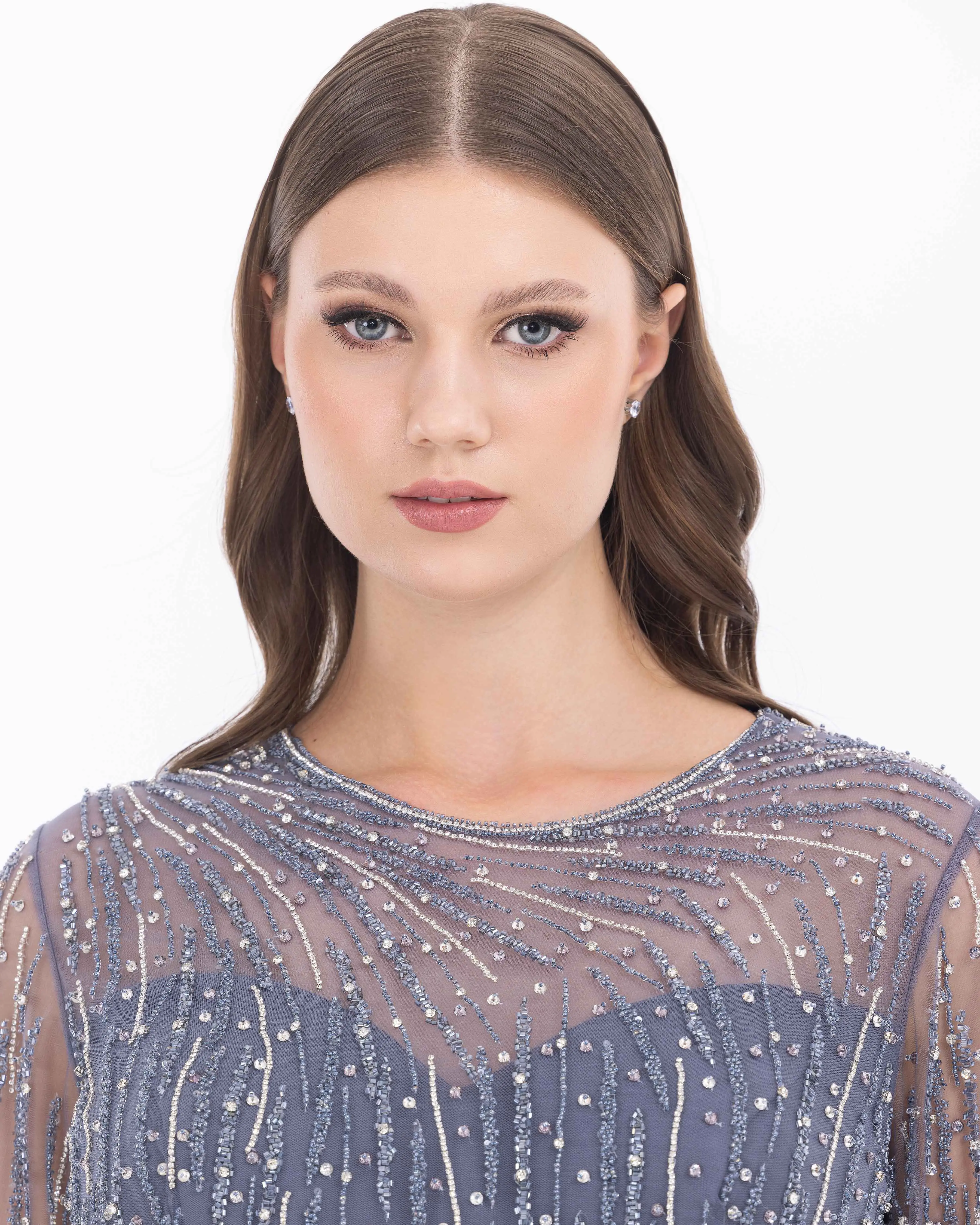 Plus Size Truvakar Sleeve Lace Evening Dresses