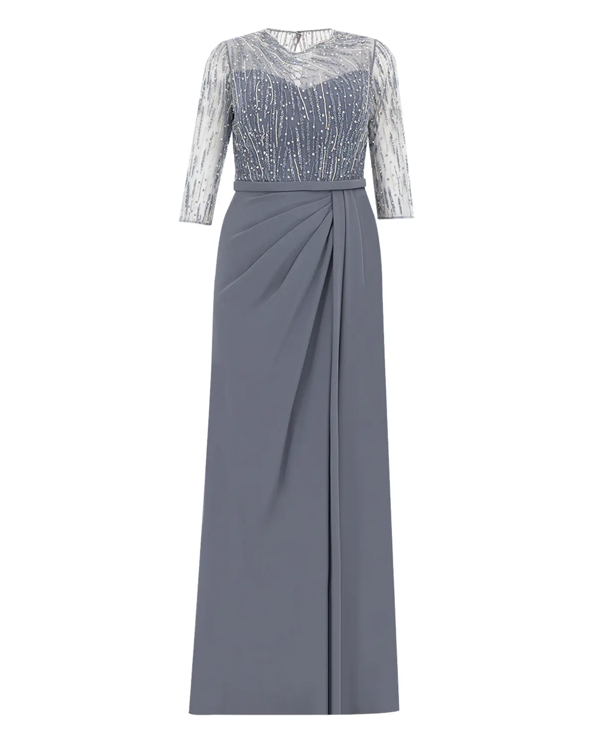 Plus Size Truvakar Sleeve Lace Evening Dresses