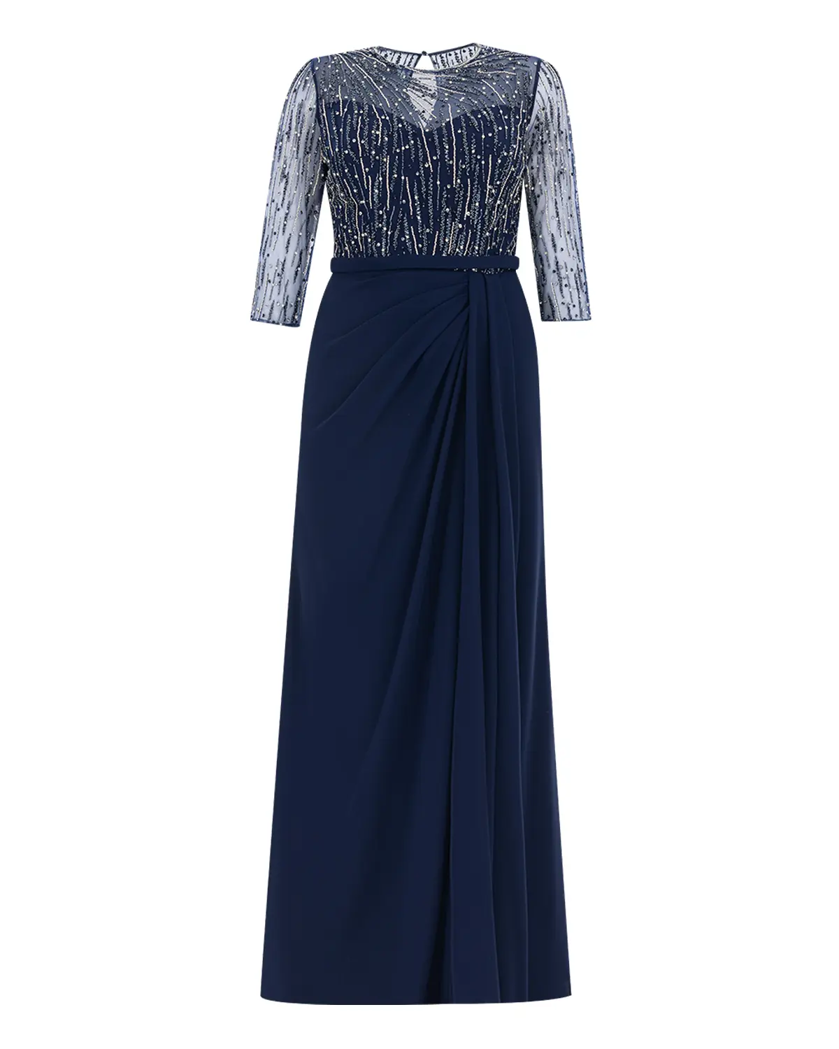 Plus Size Truvakar Sleeve Lace Evening Dresses