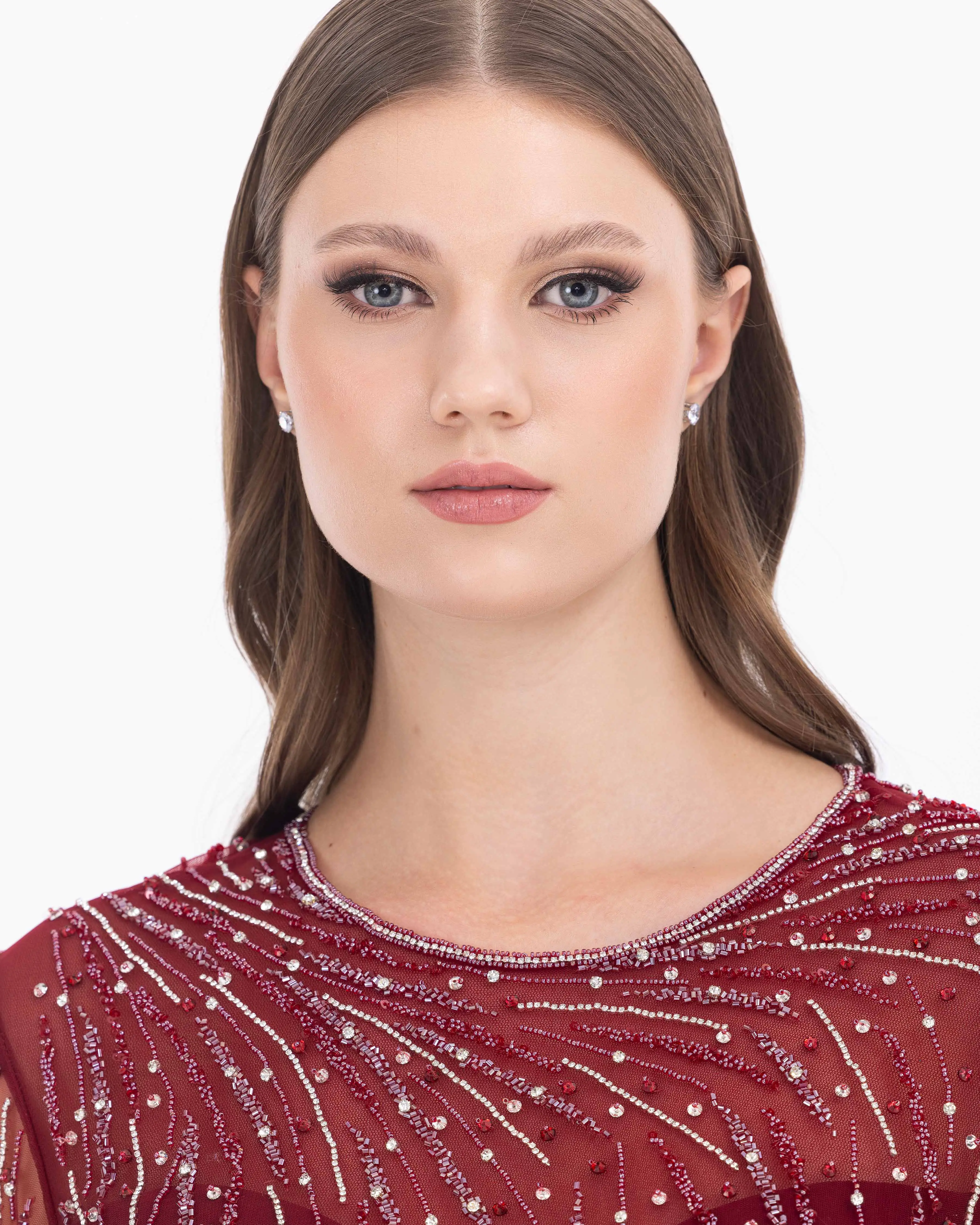 Plus Size Truvakar Sleeve Lace Evening Dresses